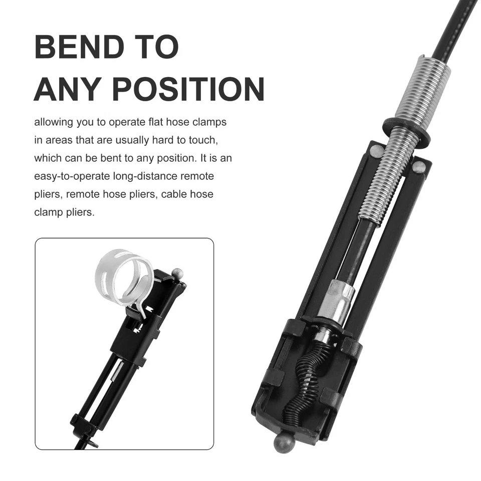 24In Flexible Cable Wire Hose Clamp Plier Suit For Fuel Oil Water Pipe Repair - Image 4 of 4