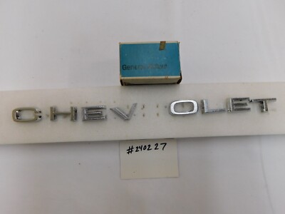 NOS OEM GM 1967 1968 Chevrolet Truck Pickup Hood Letters Emblems C10 | eBay