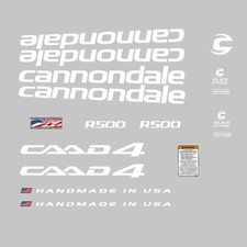 Cannondale R500 CAAD4 Fahrrad Aufkleber, Sticker: weiß n.2023