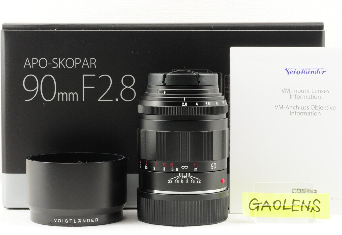 US Stock Voigtlander APO-SKOPAR 90mm F/2.8 VM for Leica M Black MF