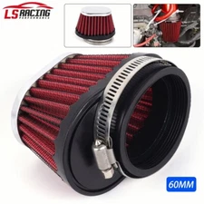  60mm Motorcycle High Flow Air Filter for Motocross Scooter Air Pods Cleaner