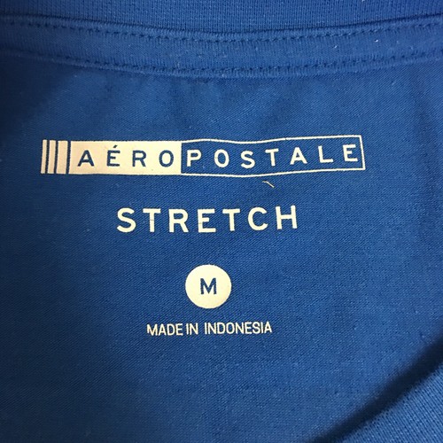Aeropostale Men’s Tee Shirt Size Medium Blue Short Sleeve - Picture 4 of 7