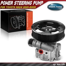 Power Steering Pump w/ Pulley for Toyota RAV4 2001 2002 2003 2004 2005 2.0L 2.4L
