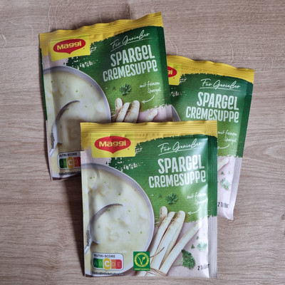 Maggi Für Genießer Spargel Creme Suppe - 3 Beutel MHD 05/2025 und 02/2025