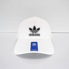 Adidas Originals Men Icon 3.0 Trucker GC3327 Adjustable Snapback Hat White Black