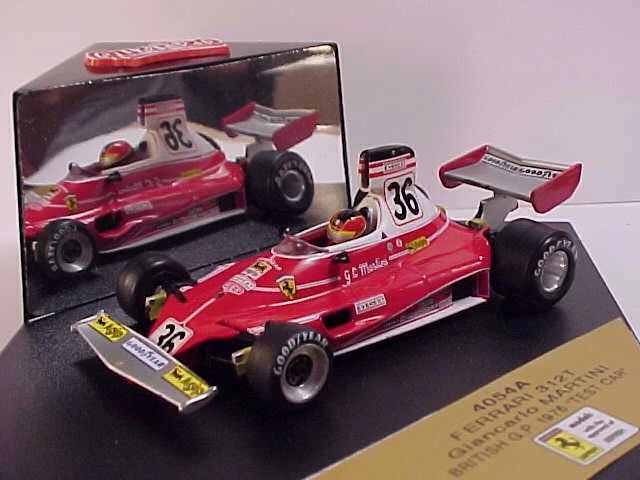 QUARTZO #4054A 1/43 Diecast Ferrari 312T '76 British GP Test Car, #36, G Martini