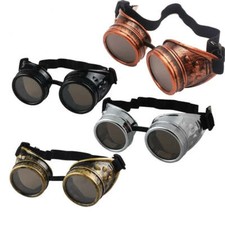 Steampunk Vintage Designer Sunglasses with Five Color Lenses