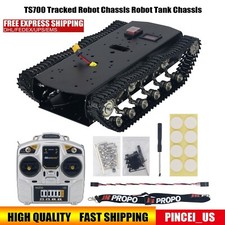 TS700 Tracked Robot Chassis Robot Tank Chassis Metal Track + Motor Encoding Disk