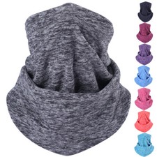 Men Women Winter Neck Warmer Gaiter Windproof Fleece Ski Riding Face Mask Scarf