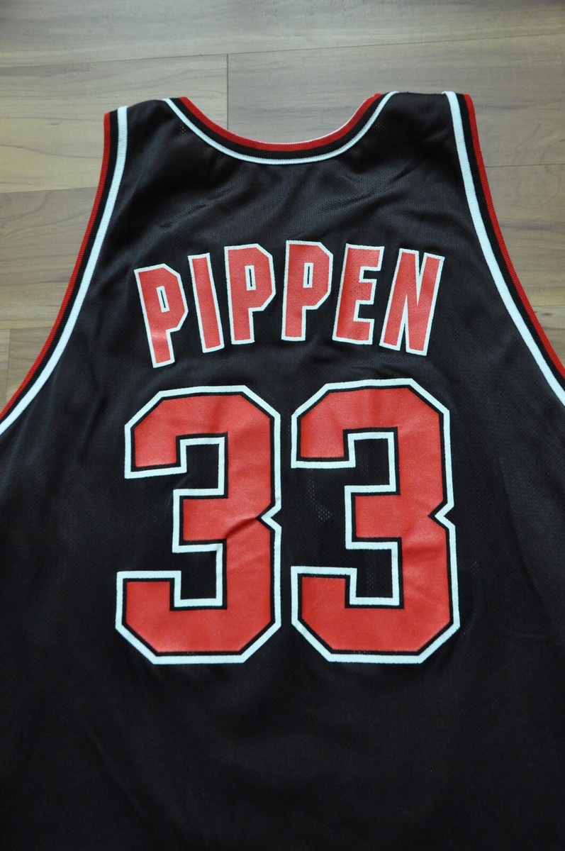 Scottie Pippen Chicago Bulls Champion Jersey Reversible Red Black
