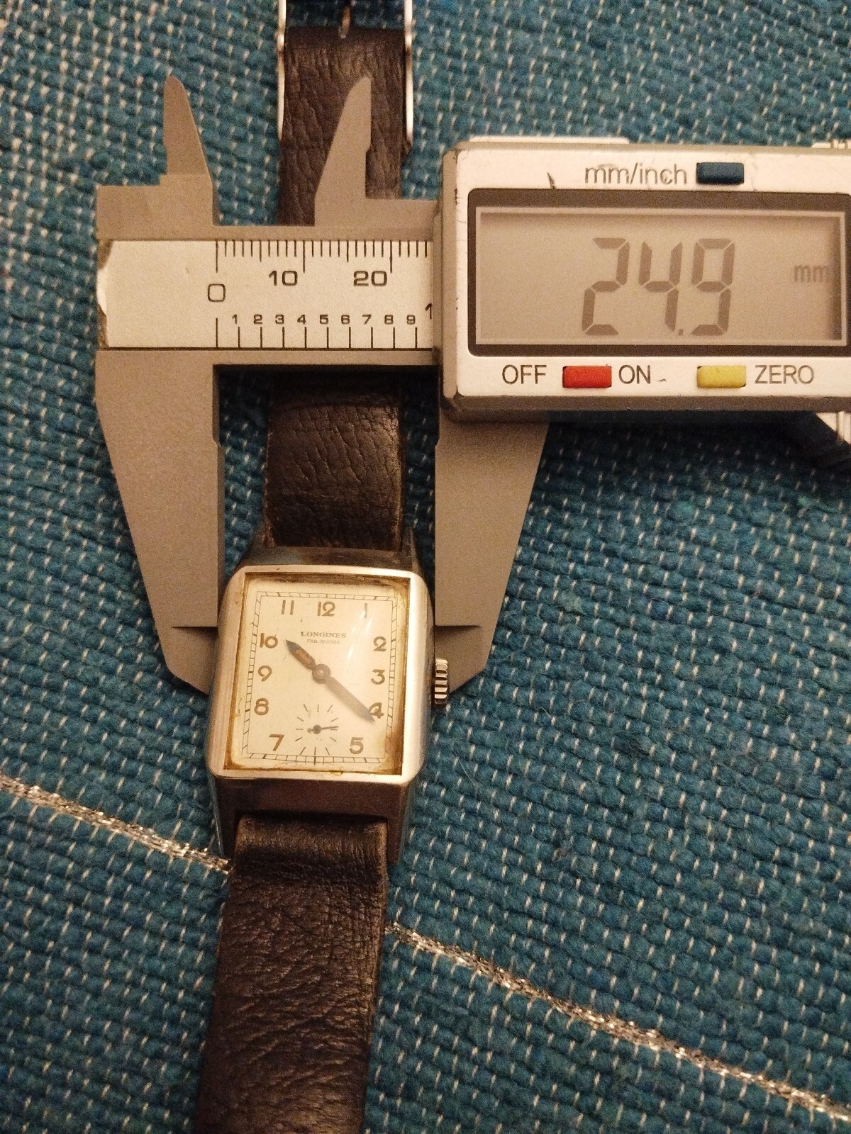 Longines Art Deco Rectangular Mechanical Watch Vi… - image 11