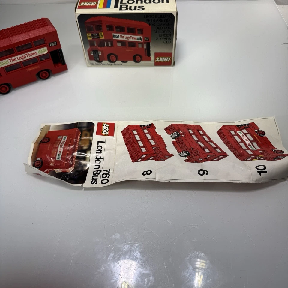 Lego London Bus 1974 Set 760 !00% Complete With Box And Instructions - Image 3 of 4