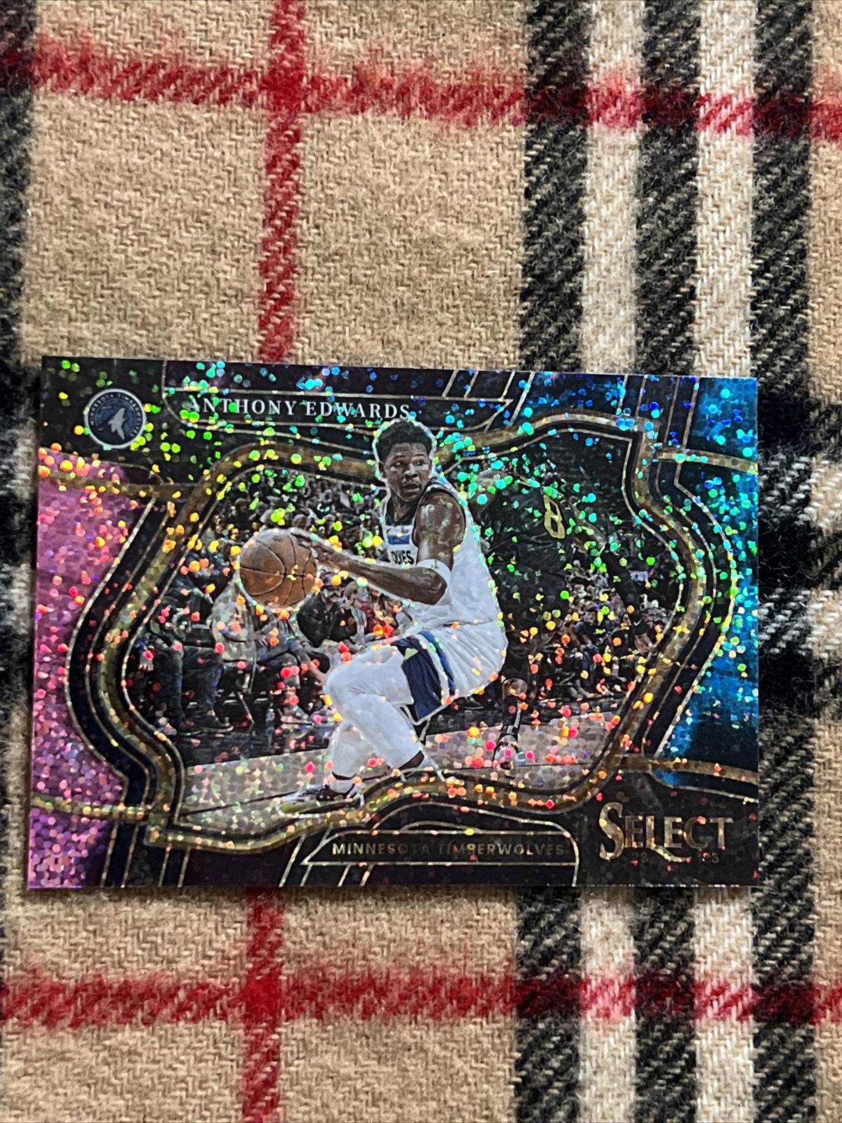 Anthony Edwards 2022/23 Panini Select Basketball Cosmic Prizm Courtside 246 SSP