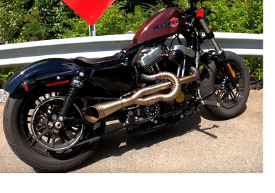 Gnarly 2-Into-1 Full Exhaust Harley XL883 XL1200X Sportster 2004 2022
