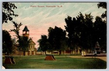 Public Square, Newcastle New Brunswick, postal antigua de MacFarlane
