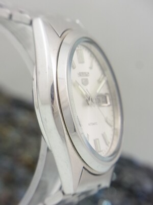 Seiko 5 SNXS73K Men's Watch Ø Approx. 1 15/32in Steel Silver Day