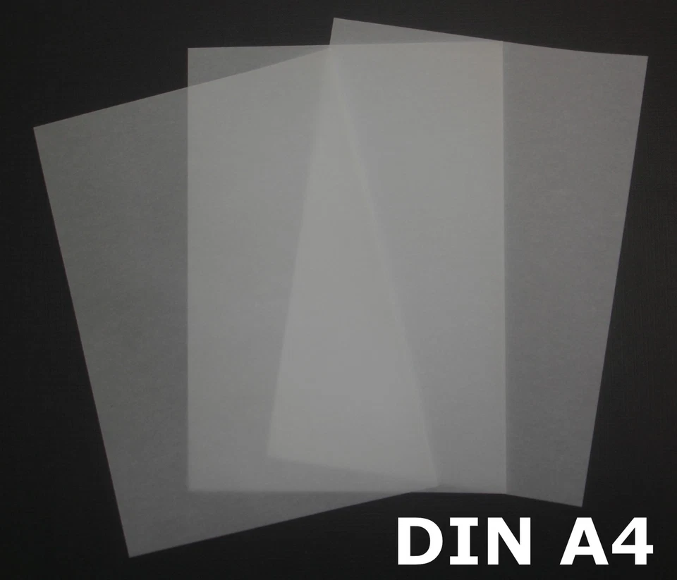 LYSCO® 50 Blatt DIN A4 Transparentpapier Zanders Spectral 100g exzellente Durchsicht