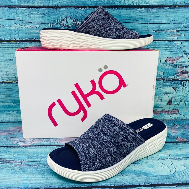 ryka nanette women's slide sandals