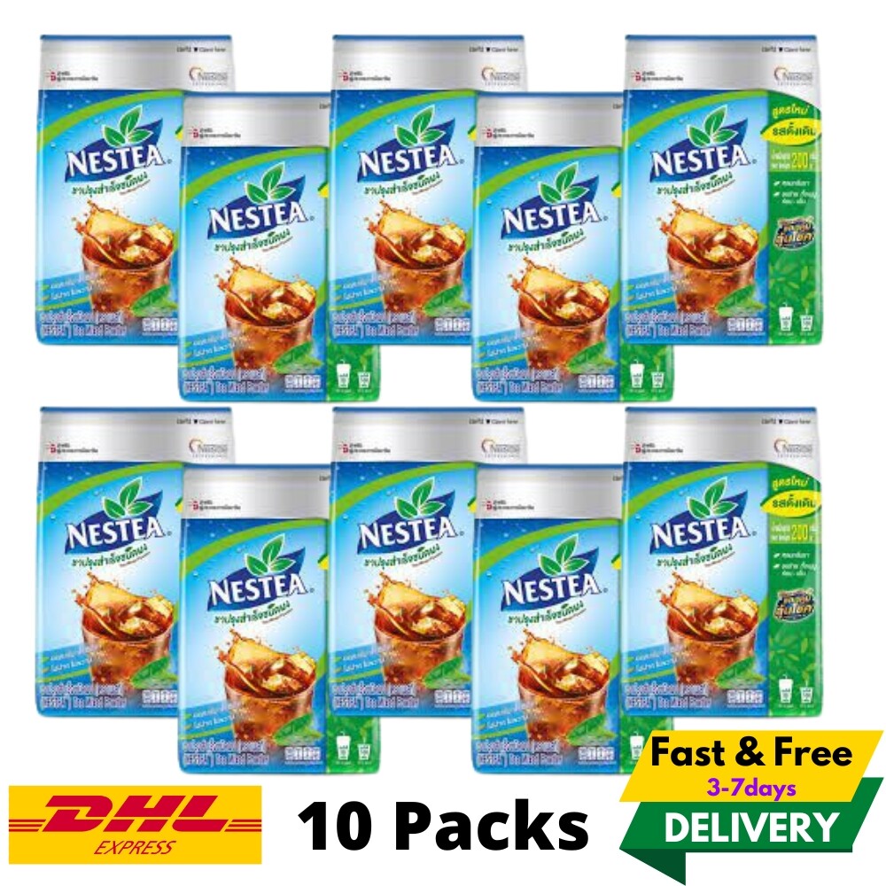 10x Mezcla de té helado NESTEA SIN AZÚCAR Bebida instantánea Nestlé 0 cal sin azúcar 200 g