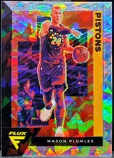 2020-21 Panini Flux Mason Plumlee Cracked Ice #50 Pistons C100
