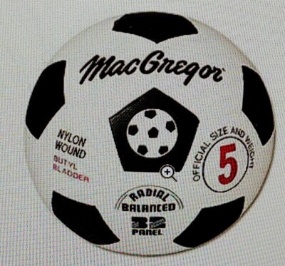 Mac Gregor Soccer Ball Official Size And Weight, 32 Panel Butyl
