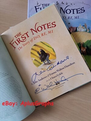 JULIE ANDREWS & EMMA WALTON HAMILTON... The First Notes: Do, Re, Mi (1/1) SIGNED
