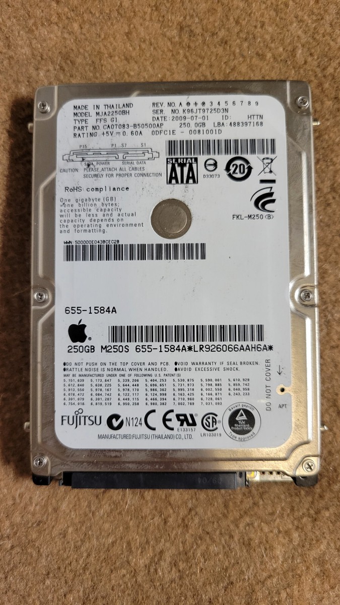 FUJITSU FMVA53C2R ジャンク Fujitsu MHW2040AT 40GB 2.5