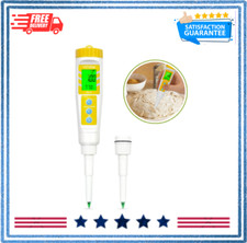 Food PH Meter With Extra PH Replaceable Probe,Digital PH Tester For Sourdough
