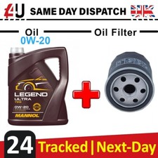 CAR SERVICE ENGINE OIL & OIL FILTER FOR MAZDA 2 3 6 CX-3 CX-5 MX-5 0W-20 5L