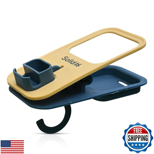 Clip on Cup Holder for Beach Chairs with Phone Holder - Multifunctional Beach
