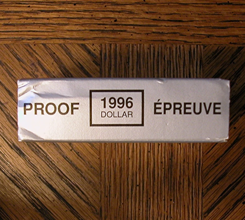 1996 Canadian 1 Dollar Silver Proof - KM# 274 McIntosh Apple - Image 4 of 4