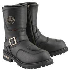 Milwaukee Leather 9071 Men's Waterproof Engineer Motorcycle Rider Leather Boots