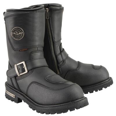 Milwaukee Leather 9071 Men's 9-inch Waterproof Engineer Motorcycle Leather Boots