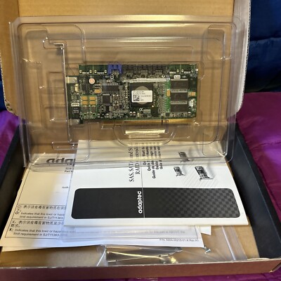 Adaptec AAR-2420SA/128+ BU ALRM RC RoHS 4-Port SATA PCI-x RAID Controller - NEW!