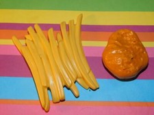 VINTAGE Fisher Price Fun with Food McDonalds 1980's Chicken McNugget French Fry