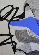 FERRARI AGOSTINO - TECNICA MISTA E SABBIA SU TELA - OPERA ARCHIVIATA