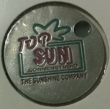 METAL CADDIE TOKEN ? "TOP SUN" Sonnenstudio ? The No.1 in the Euregio