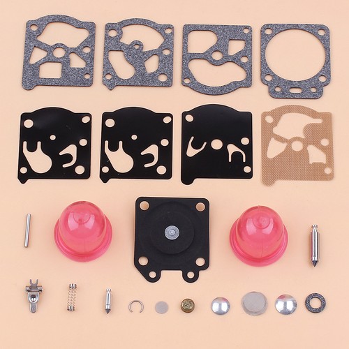 Carb Repair Kit W/ Primer Bulb For Walbro K24WAT WT274 WT670 WT671