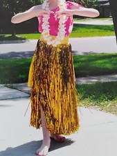 Hula Dance Costume Gold Skirt