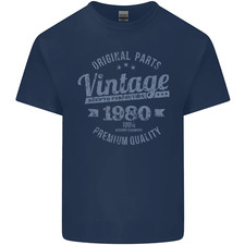 Vintage Year 46th Birthday 1980 Mens Cotton T-Shirt Tee Top