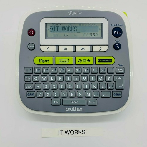 Model PT-D200 Label Maker Printer (Gray 