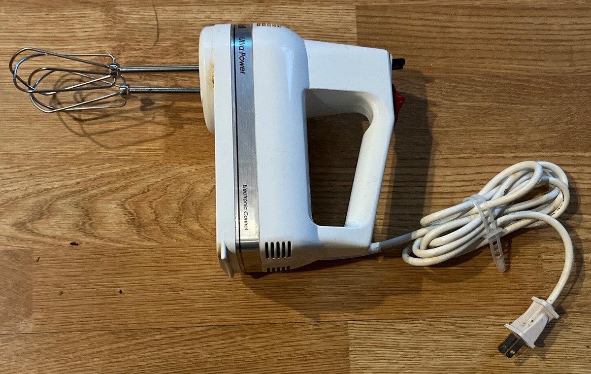 KitchenAid 3 Speed Ultra Power Electric Hand Mixer KHM3WH Made USA