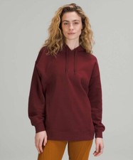 NWT Women Lululemon Perfectly Oversized Hoodie Pullover Size 2 Red Merlot