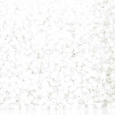 DB0066 11/0 Miyuki White Lined Crystal AB Delica Seed Beads, 5 Grams Tube