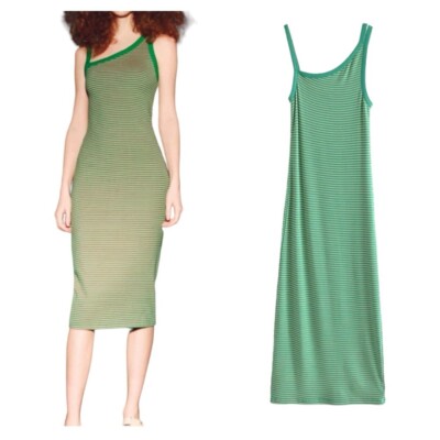 green emerald velvet dress ZARA.Green ribbed knit dress Tm – Hibuy market