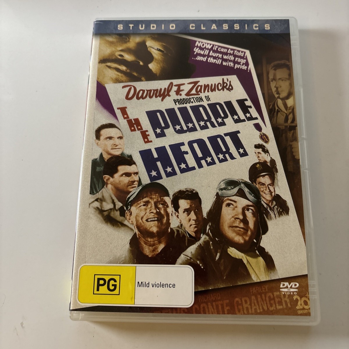 The Purple Heart (DVD, 1944) Farley Granger, Richard Conte Region