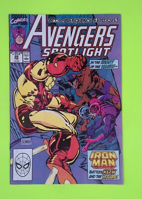 Avengers Spotlight #29 1990 Marvel Comics Mid Grade Comic Book A55-95