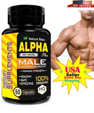 AlphaPlus- Advanced Male Capsules ,Enhancement  Stamina Performance for Men 60ct