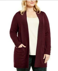 plus size flyaway cardigan