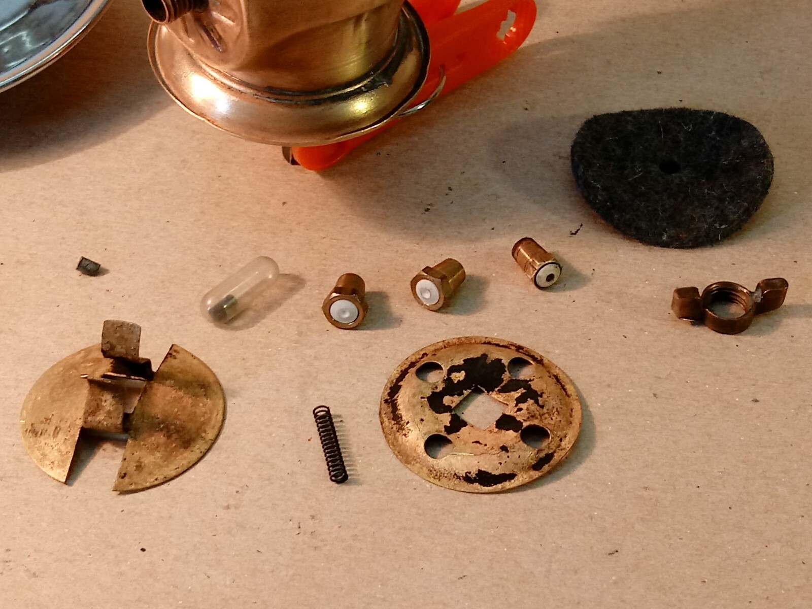 Vintage Justrite Carbide Lamp Parts eBay